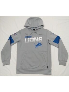 NWOT Detroit Lions Football NFL Nike On Field Dri Fit Hooded Sweatshirt Jacket S